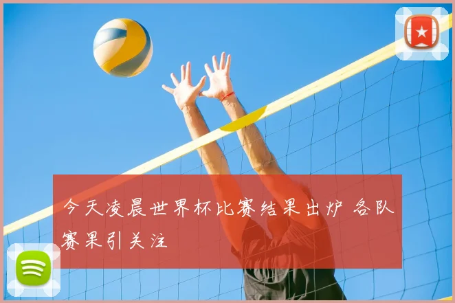 今天凌晨世界杯比赛结果出炉 各队赛果引关注